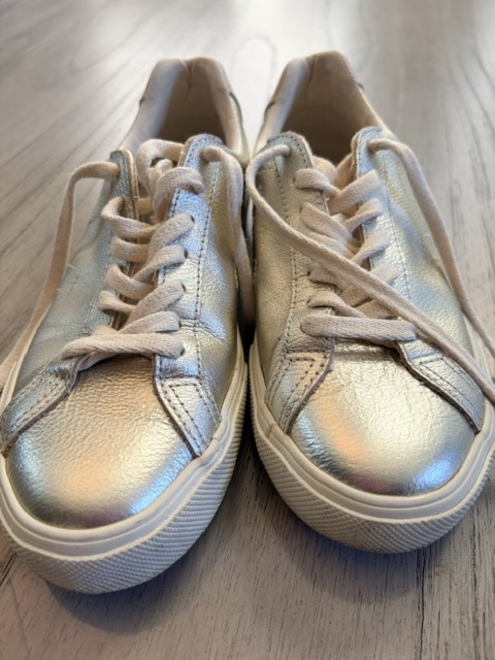 Veja Esplar Gold Metallic Tonal V Sneakers US6 EU37 - Picture 3 of 11